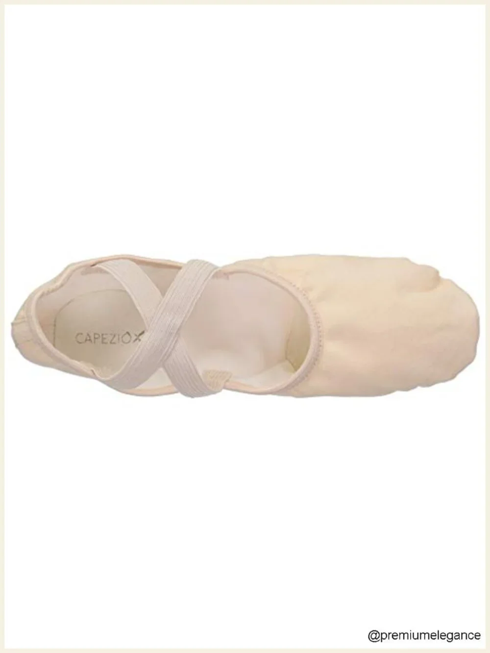 Canvas Ballet Shoe Split Sole Suede Patches Ballet Flat